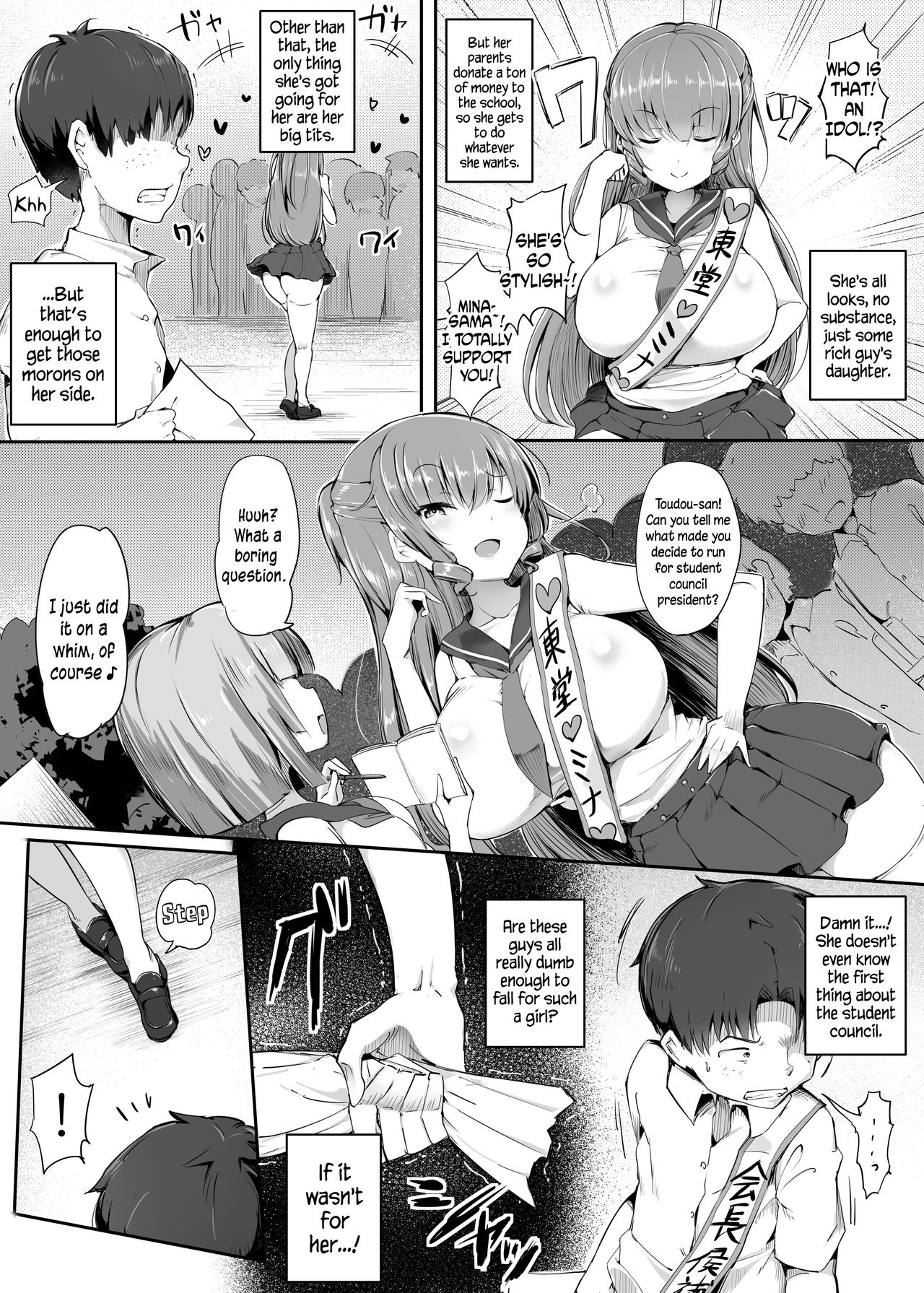 [Atelier Maso (doskoinpo)] Kuso Maso, Rakusen. | Lose the Election, You Shitty Maso. [English] page 4 full
