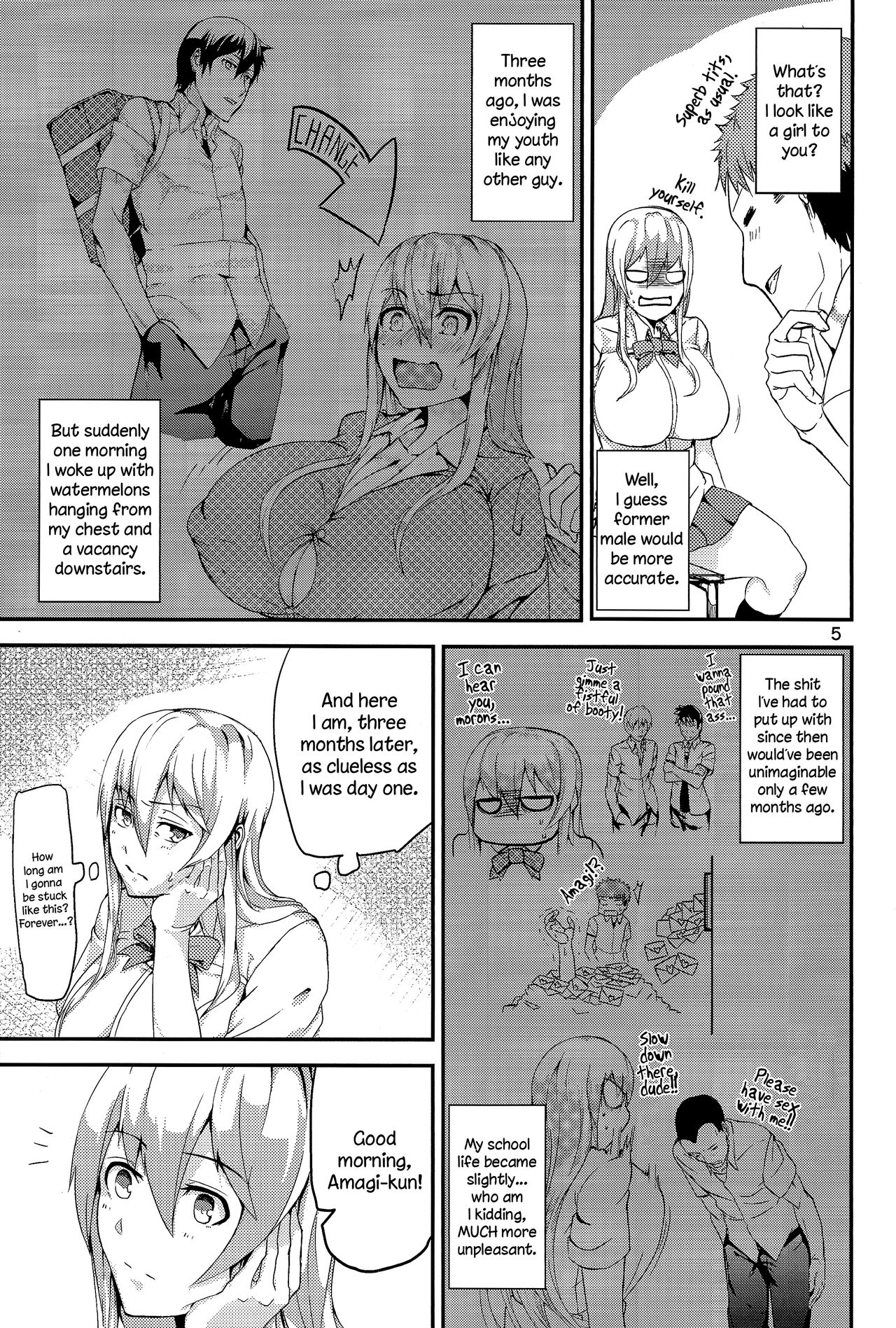 (C86) [Wakuseiburo (cup-chan)] TS Musume Kodama-chan to Asobou | Let's play with TS girl Kodama-chan! [English] =LWB= page 4 full