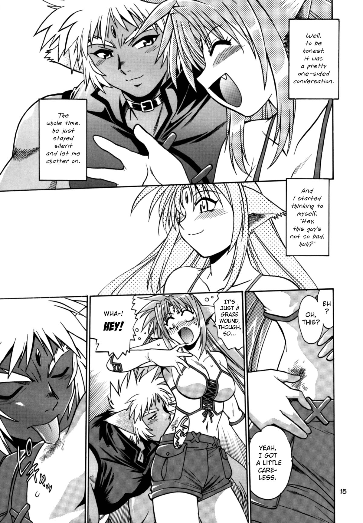 (SC34) [Studio Katsudon (Manabe Jouji)] Kemonotachi no Bansan (Mahou Shoujo Lyrical Nanoha) [English] page 15 full