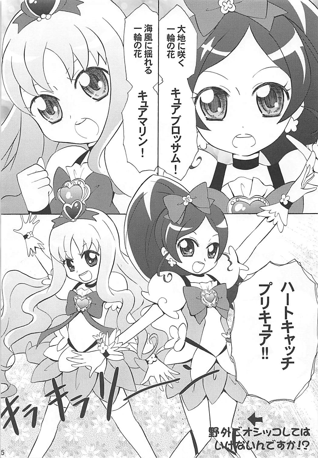 (C78) [Little★Cosmos (Ayano Rumi)] Hazunde Catch! (HeartCatch PreCure!) page 4 full