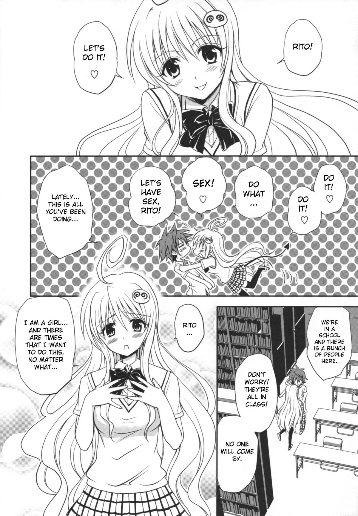 (COMIC1☆2) [Takumi na Muchi] Yami Yami no Nayami (To LOVE-Ru) [English] {CGrascal} page 5 full