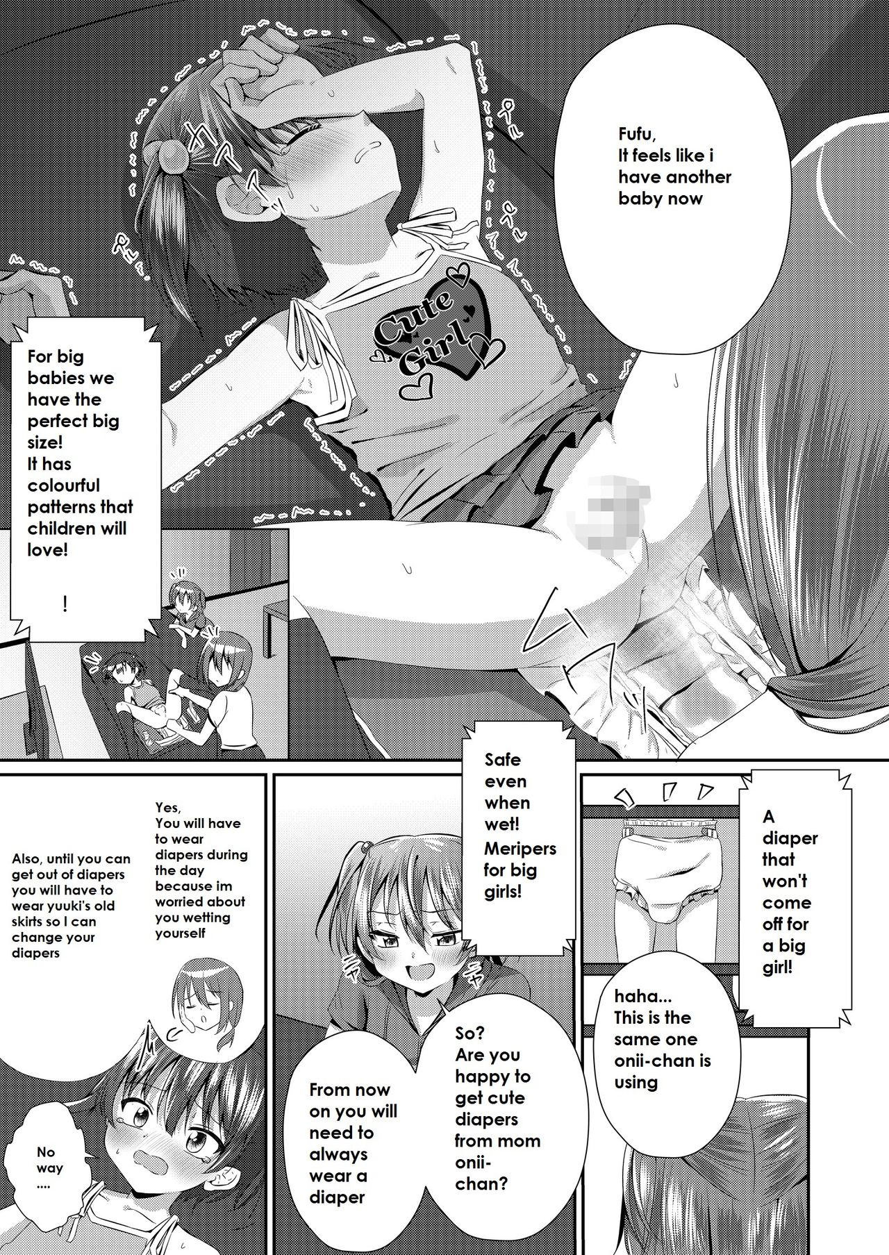 [Chijoku An] Onii-chan Omutsu Nuretenai? | Onii-chan, Is Your Diaper Wet? [English] page 8 full