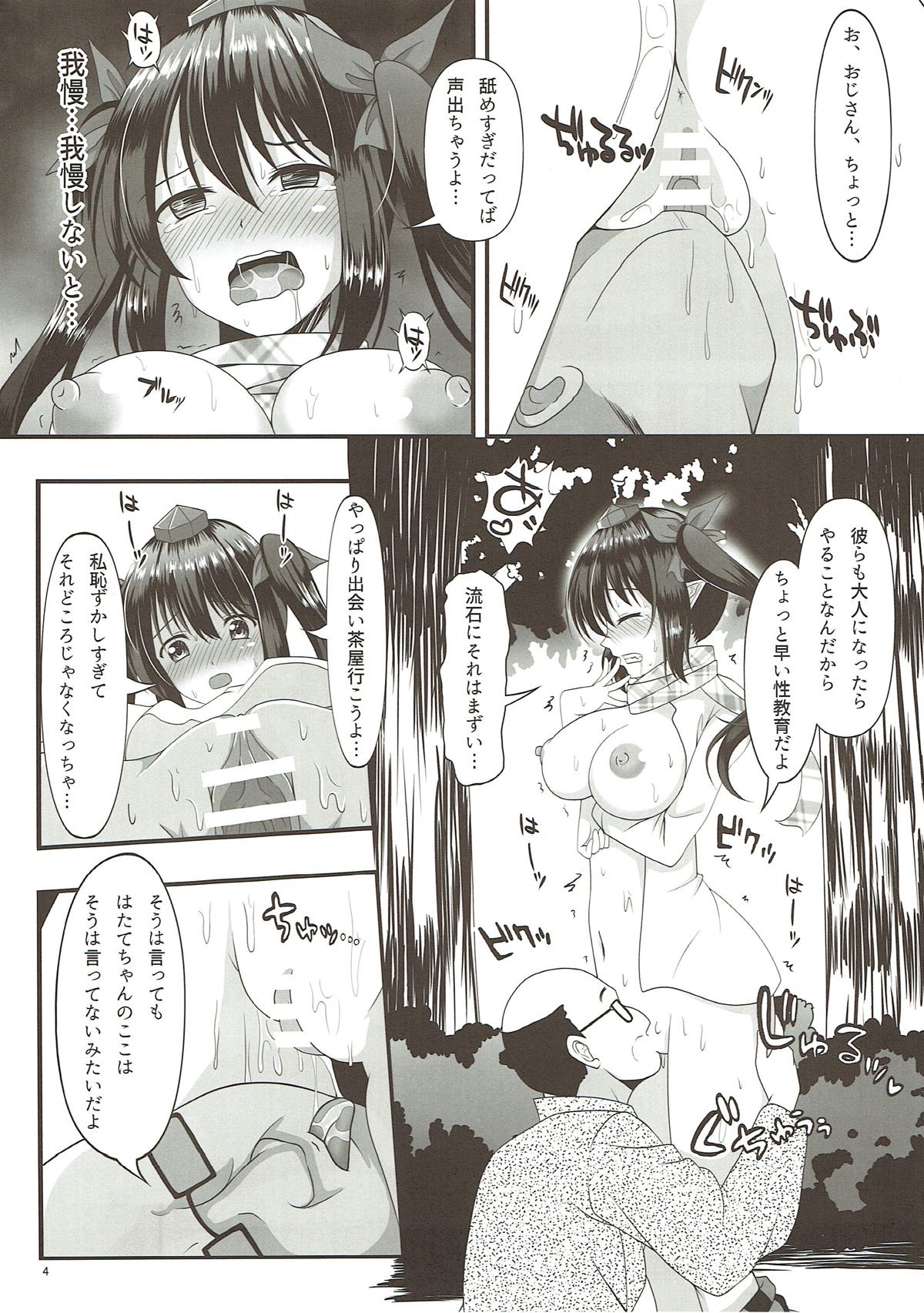 (C93) [Slump Life PHV (Ougi Nozomi)] Hatate no Papakatsu 2 (Touhou Project) page 3 full