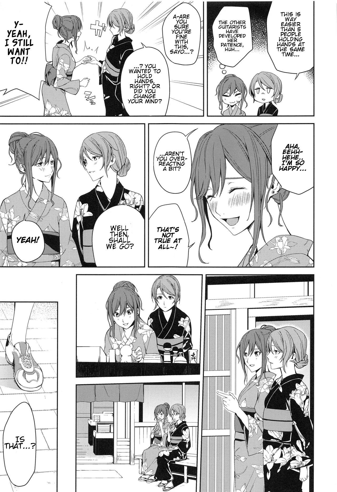 (BanDrea! Star Festival 6) [Tatakai no Kiseki (Senyuu)] Onsen Ryokou | Hot Spring Trip (BanG Dream!) [English] [v2] page 13 full