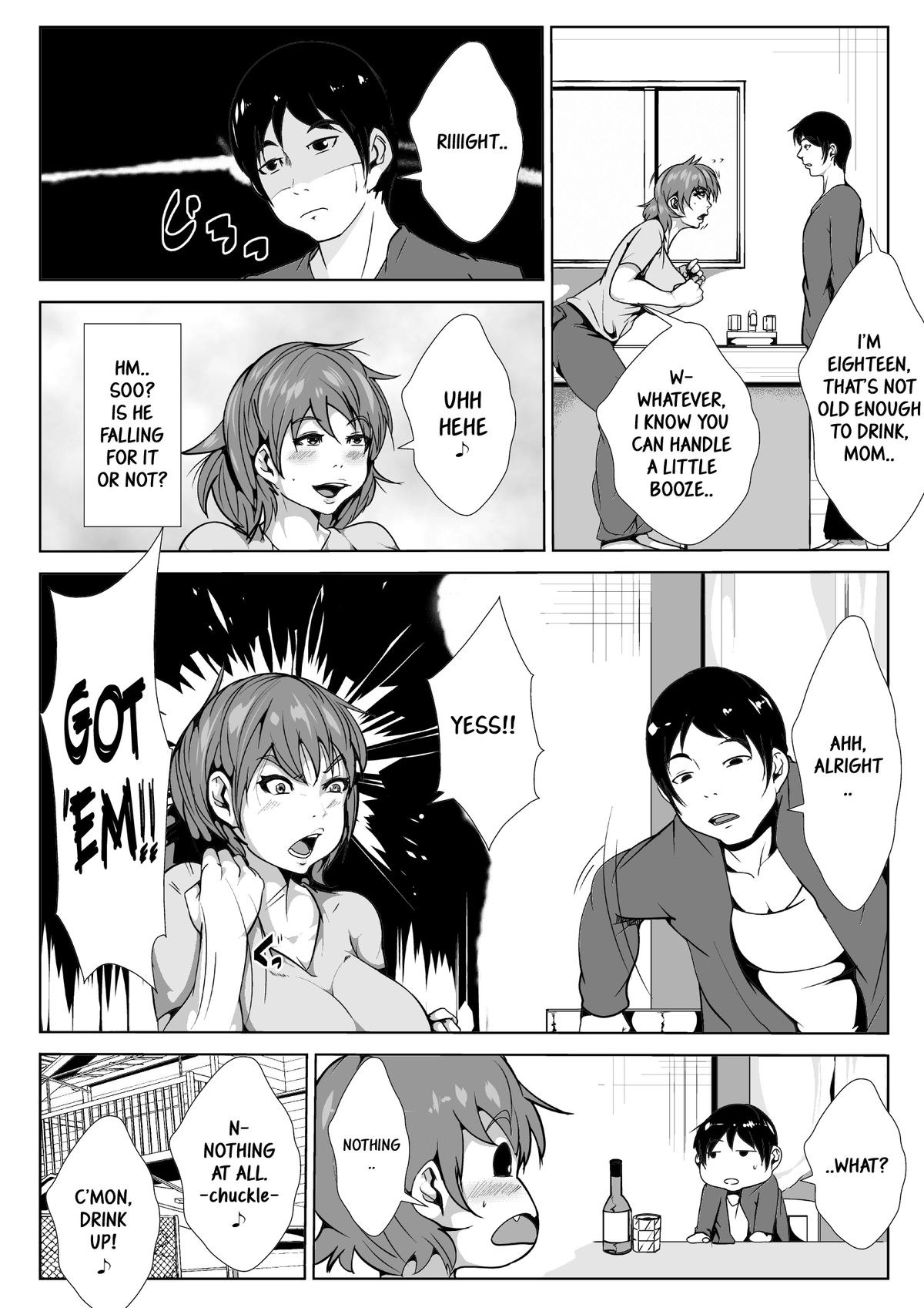 [AKYS Honpo] Dosukebe Okaa-san to Musuko no Asedaku Sex [English] [Marien] [Digital] page 7 full
