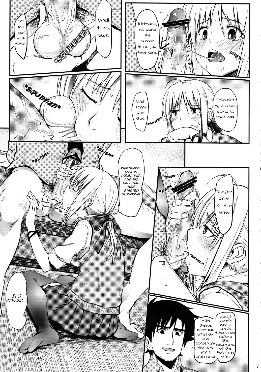 (C82) [Seniman Kartun (Kosuke Haruhito)] Joshikou Saber (Fate/Zero) [English] page 6 full