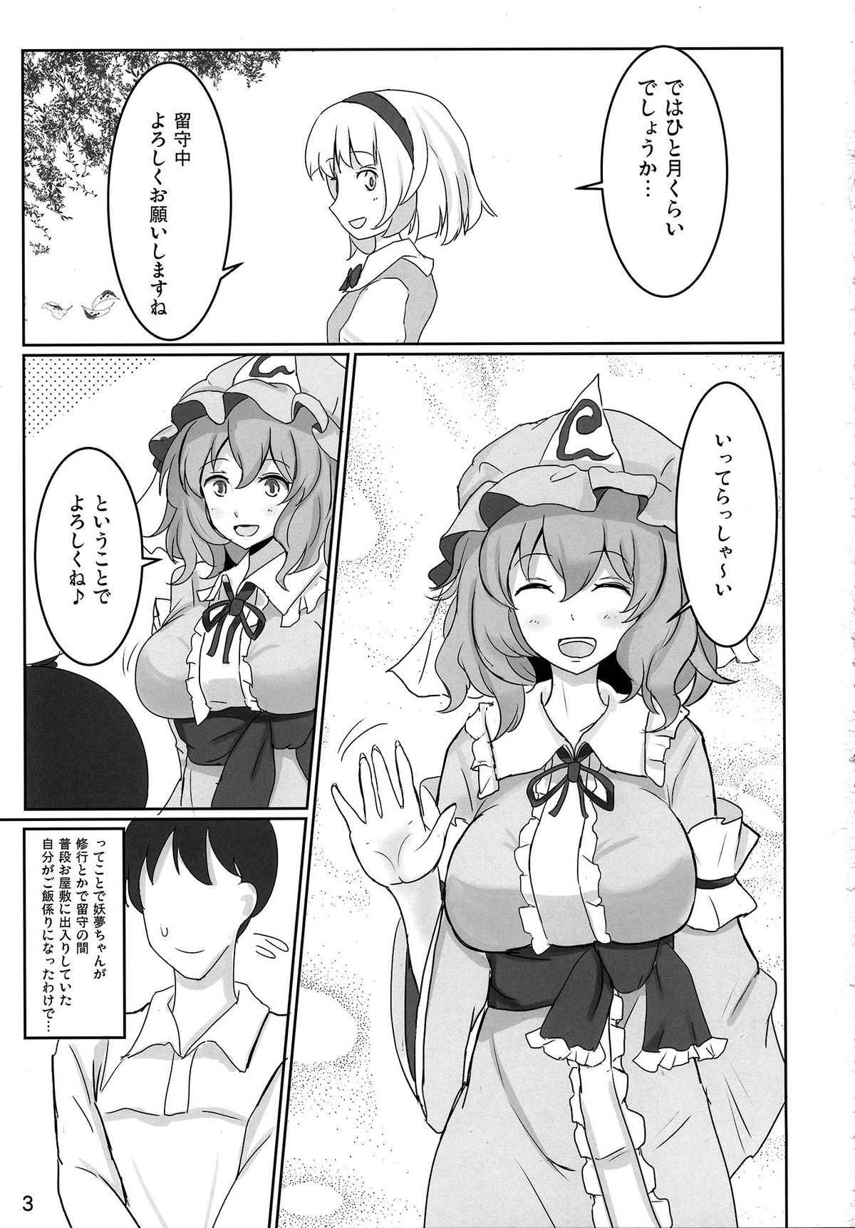 (Reitaisai 11) [Hakuginmokusei (Poshi)] Onegai Yuyuko-sama (Touhou Project) page 3 full