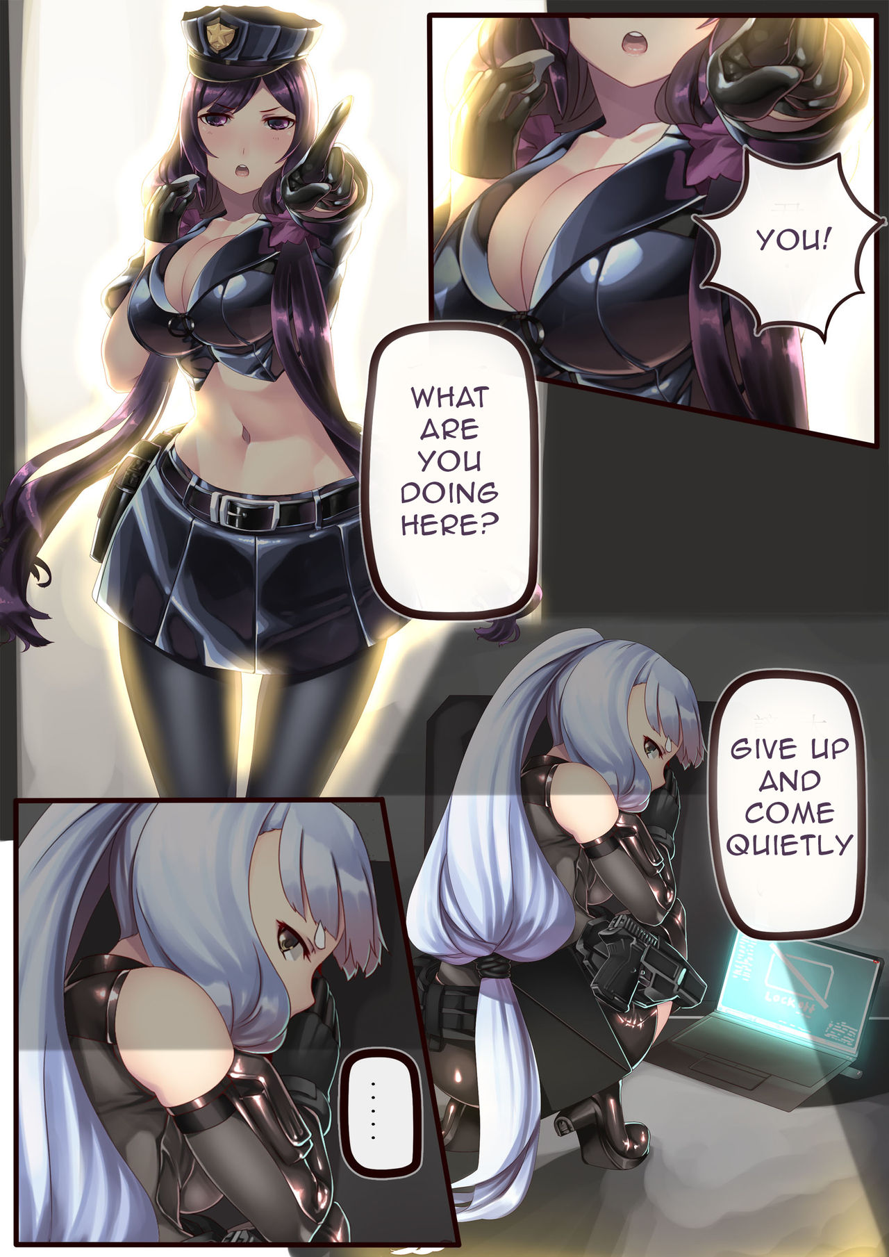 [Hie Himiko] Police Hie to Kaitou Murakumo no Asobi | Playtime for Police Officer Hie and Murakumo The Phantom Thief (Kantai Collection -KanColle-) [English] [Invictus] page 1 full