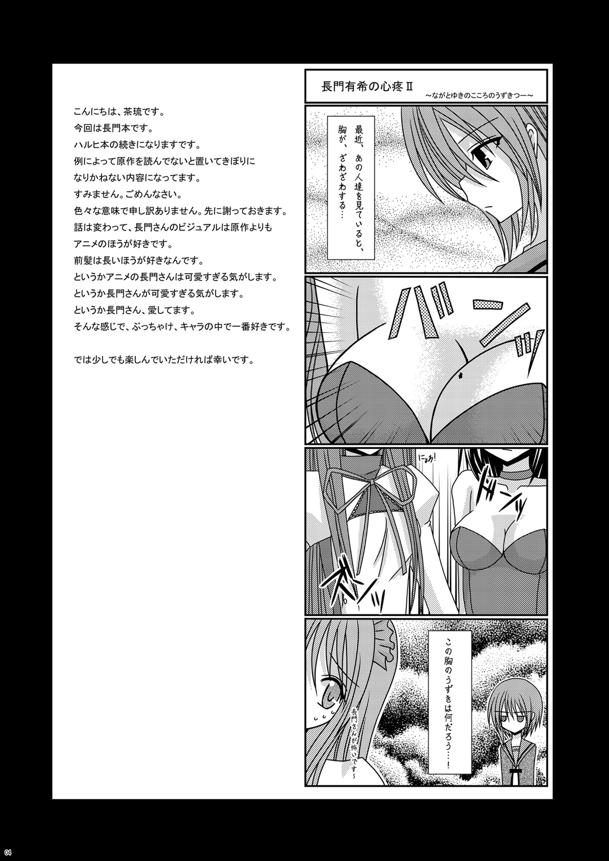 [valssu (Charu)] Nagato Yuki no Karada no Uzuki (Suzumiya Haruhi no Yuuutsu) [Digital] page 4 full