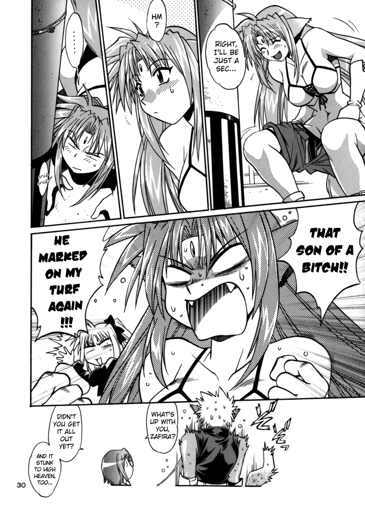 (SC34) [Studio Katsudon (Manabe Jouji)] Kemonotachi no Bansan (Mahou Shoujo Lyrical Nanoha) [English] page 30 full