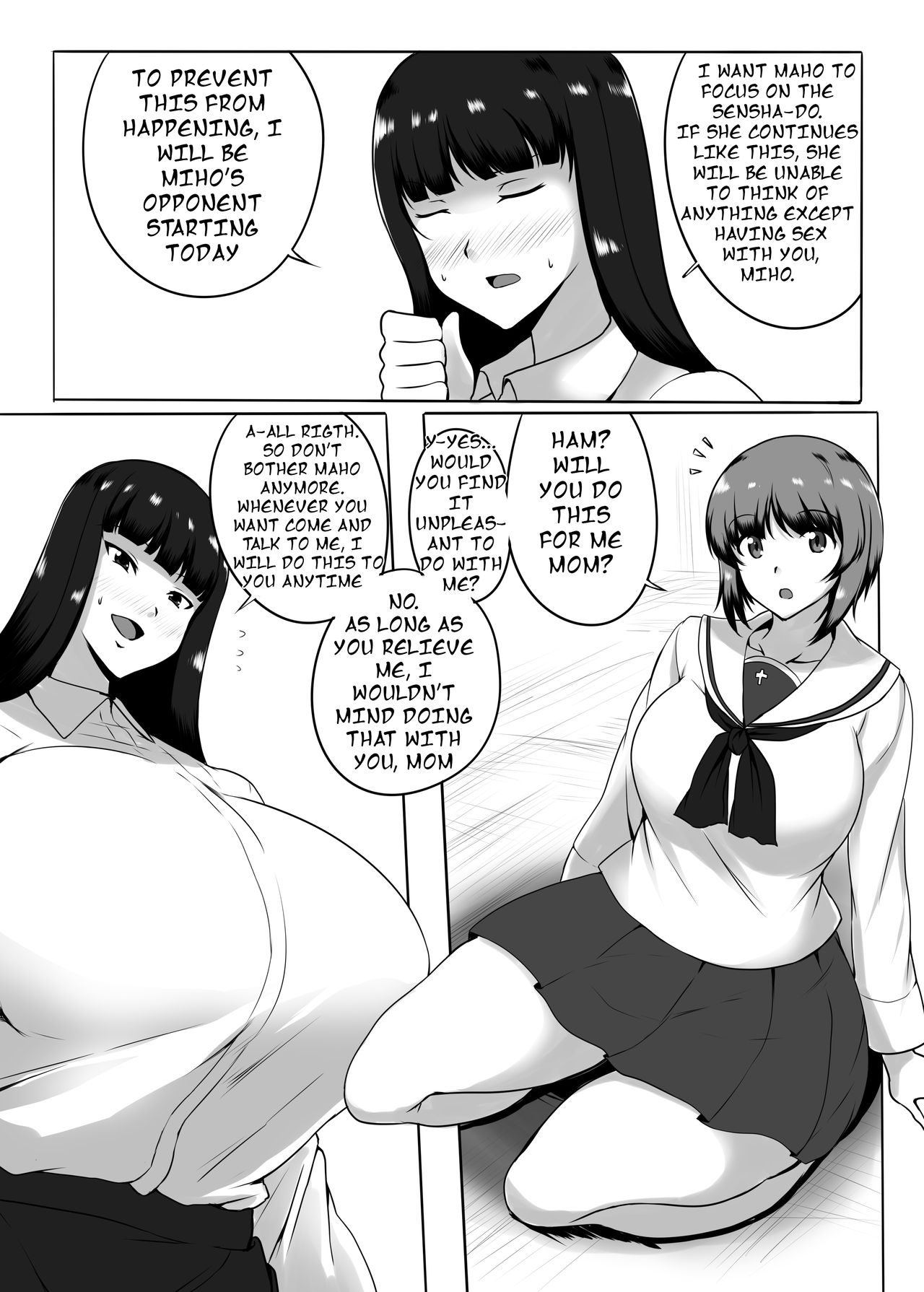 [Joibo no Juunin (LuxembourgsDevil)] Musume no Chinpo to Tatakau Iemoto (Girls und Panzer) [English] [Futackerman] [Digital] page 6 full