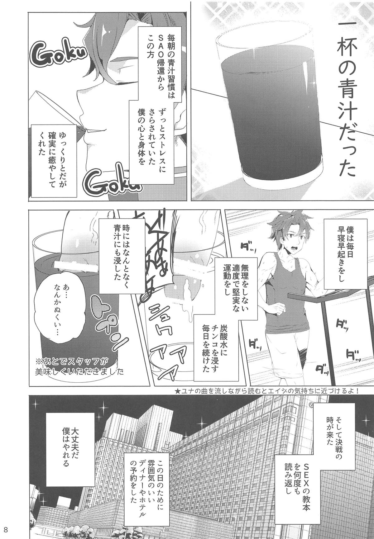 [Waffle Doumeiken (Tanaka Decilitre)] Asuna-san o Ordinal Scale de Sennou Shi Koibito Doushi ni Natta Otoko Yatsu no Na wa EIJI (Sword Art Online) page 7 full