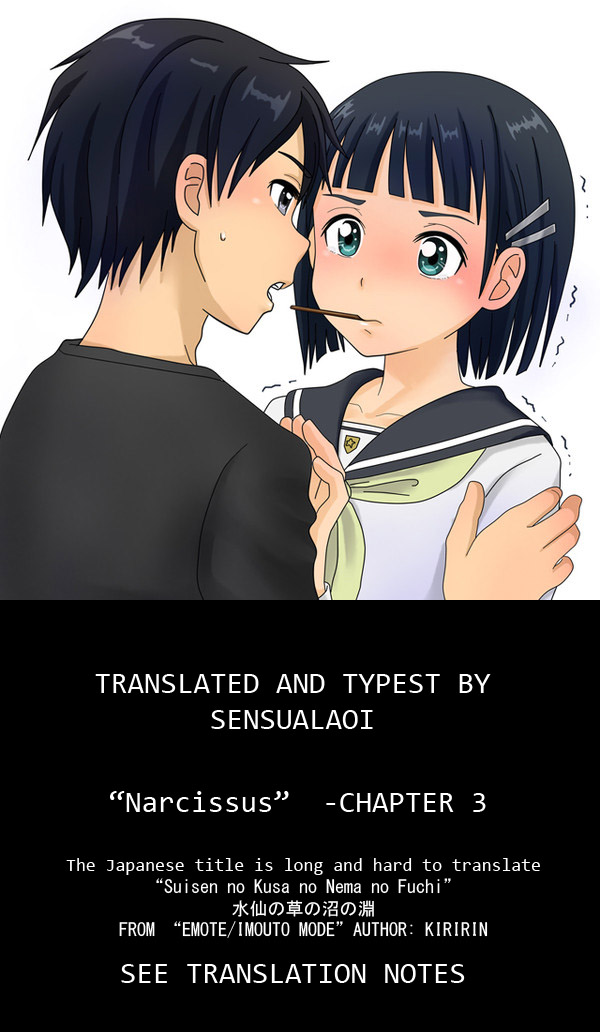 [kiR-Rin] Narcissus Chapter 3 (English) - a.k.a. Imouto / Emote Mode : Suisen no Hana no Numa no Fuchi (sensualaoi) page 28 full