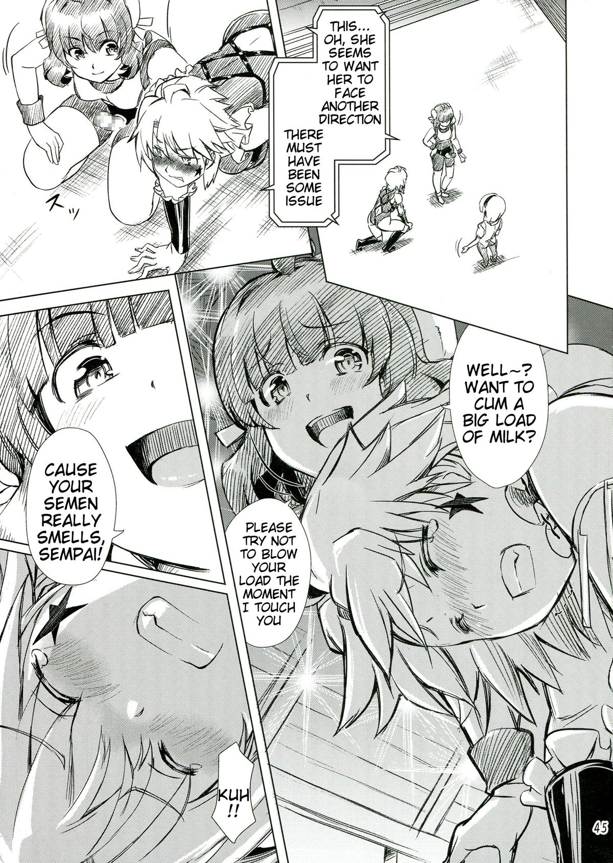 (C85) [Orange Peels (Ore P 1-gou)] Futanari!! Oudou | Futanari champion road [English] {Tigoris} page 45 full