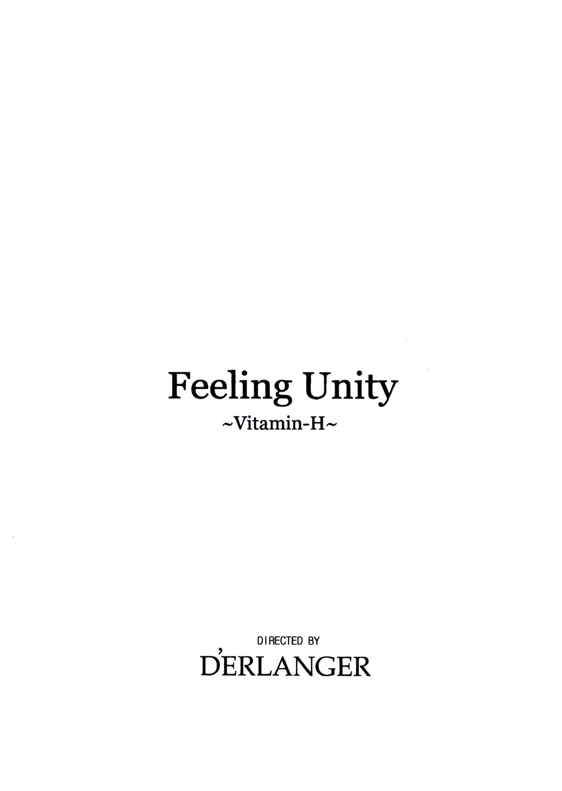 [D'ERLANGER (Yamazaki Show)] Feeling Unity page 3 full