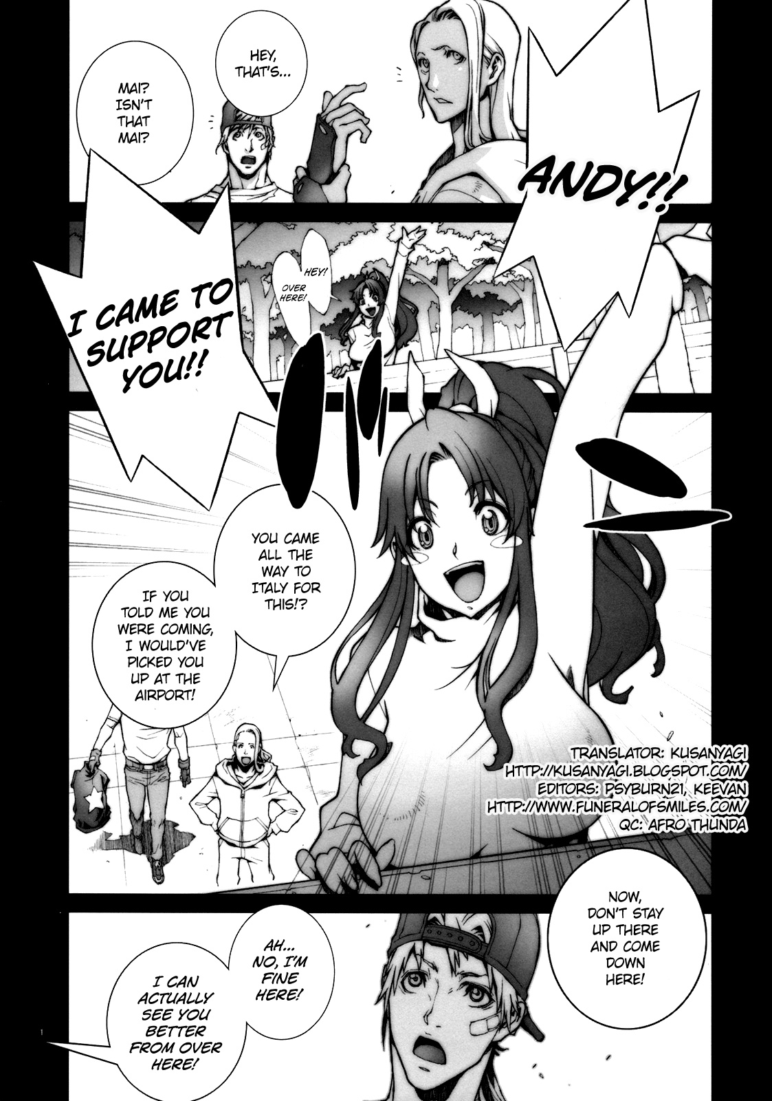 (COMIC1☆4) [P-collection (Nori-Haru)] Kachousen (King of Fighters) [English] [Funeral of Smiles] [Decensored] page 2 full