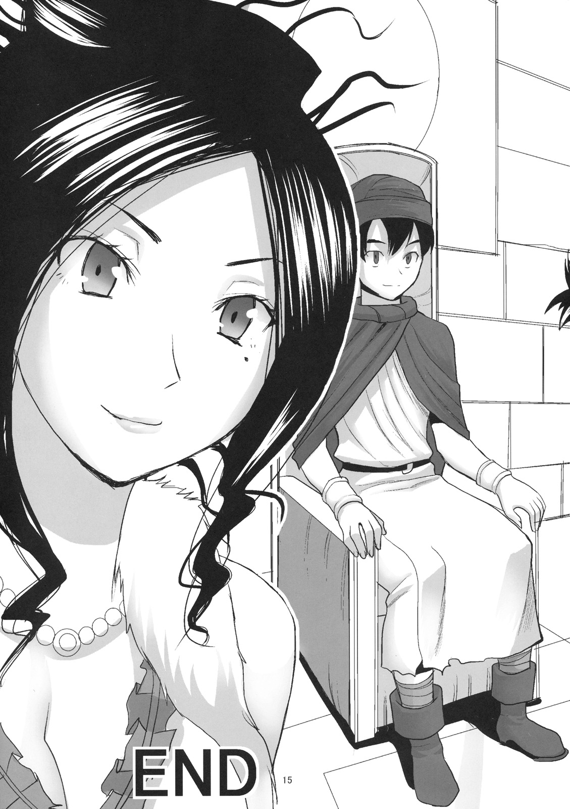 (C76) [Namakemono Kishidan (Tanaka Aji)] Debora S kara M e no Izanai ~Maso Haha Nikubenki Ouhi Hen~ (Dragon Quest V) page 14 full