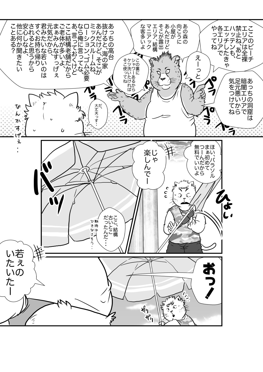 [Figaro] 【ハッテンビーチ】ふぃすとふぁっく【ケモホモ注意】 page 5 full