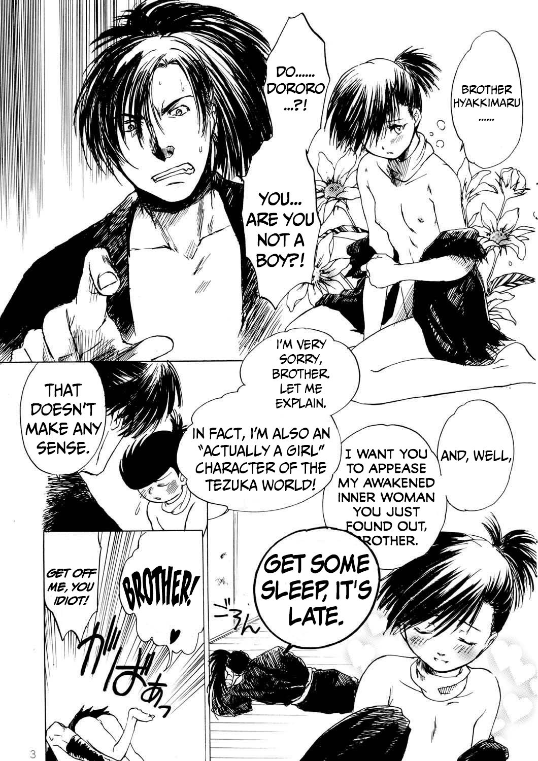 (SC25) [Toko-ya (Kitoen, HEIZO)] Henohenohee (Dororo) [English] =Mr.MPD= page 4 full