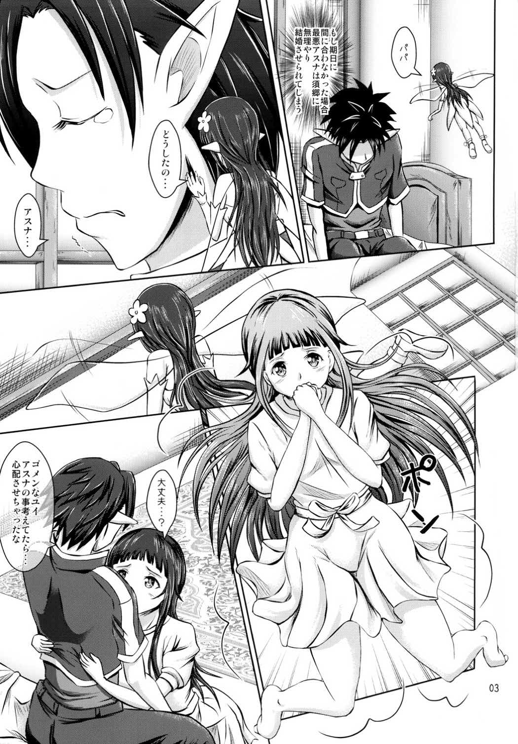 (C84) [Eco Filter (tuyo)] Asuna no Kokoro Yui no Kimochi (Sword Art Online) page 2 full