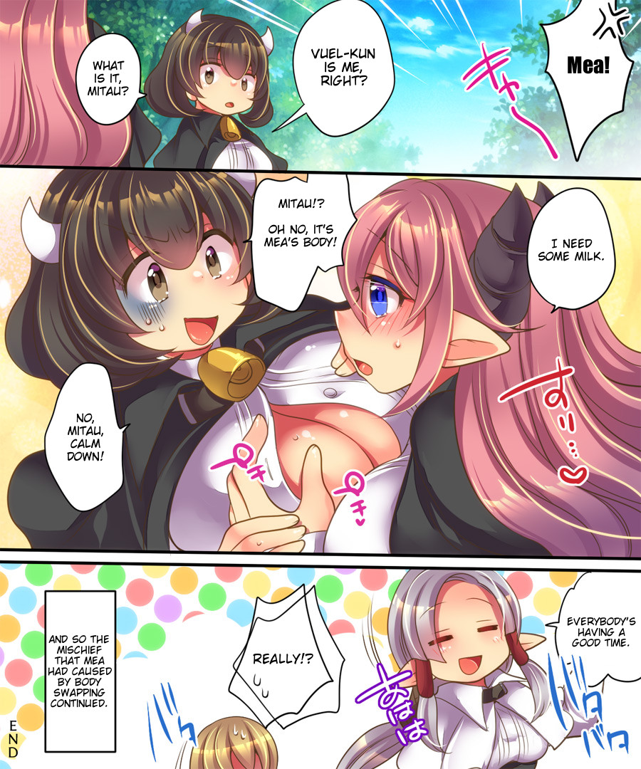 [Amuai Okashi Seisakusho (Shiki Tenki, Reitou Mikan)] Soshite Tenshi-kun to Succubus-chan wa Irekawaru | Angel-kun and Succubus-chan are Swapped [English] page 35 full