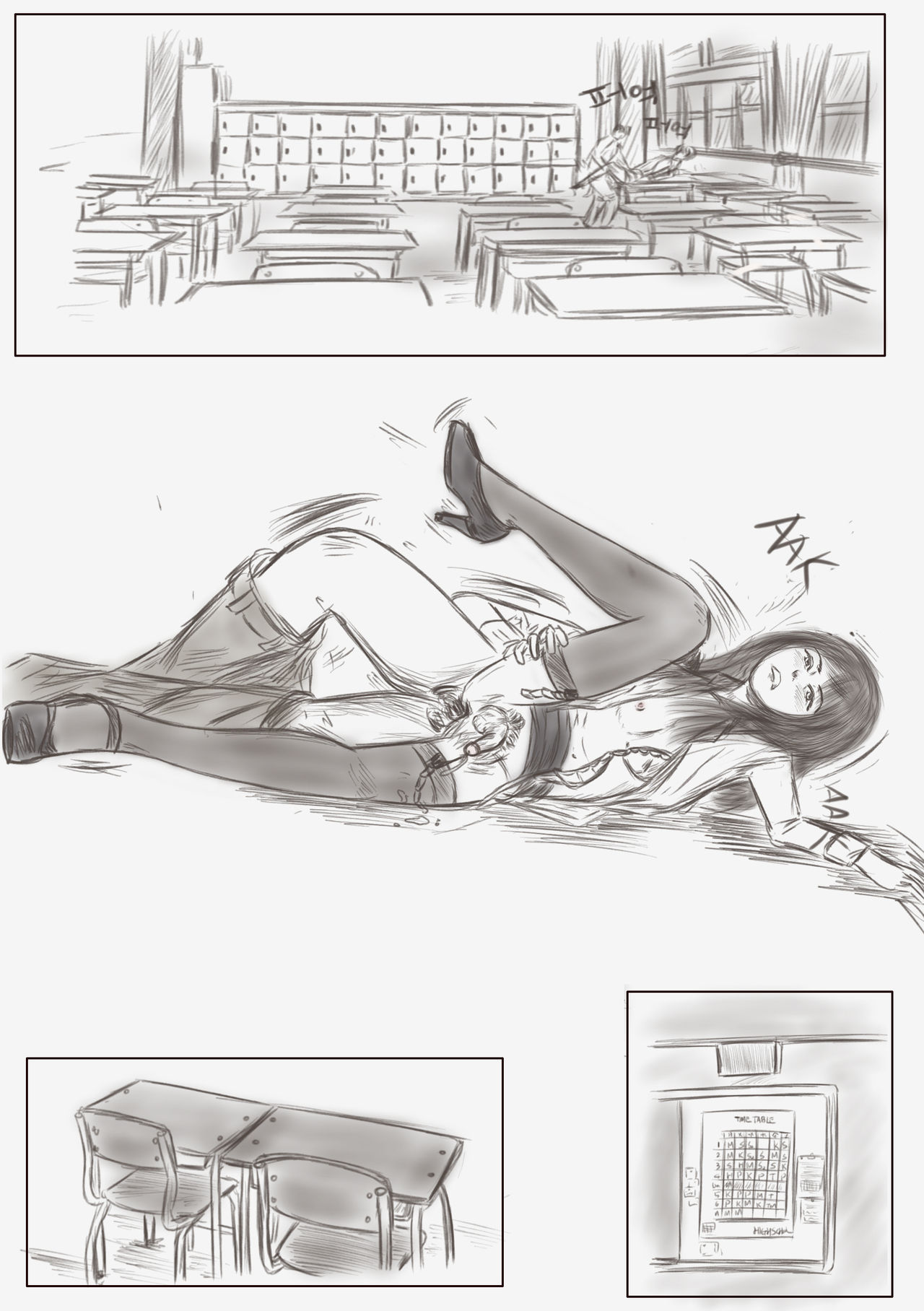 Crossdress teacher in toilet :  toilet rape page 16 full