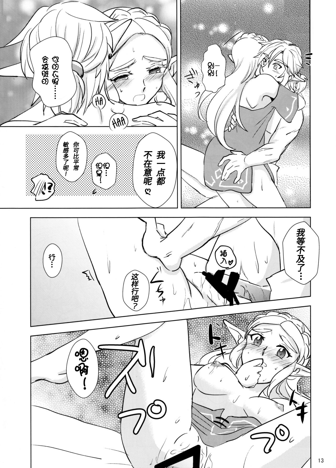 (ALL STAR 7) [Sakurakan (Kaidou Mizuki)] Sweet Blue | 甜蜜之蓝 (The Legend of Zelda: Breath of the Wild) [Chinese] [Jamie个人翻译] page 13 full