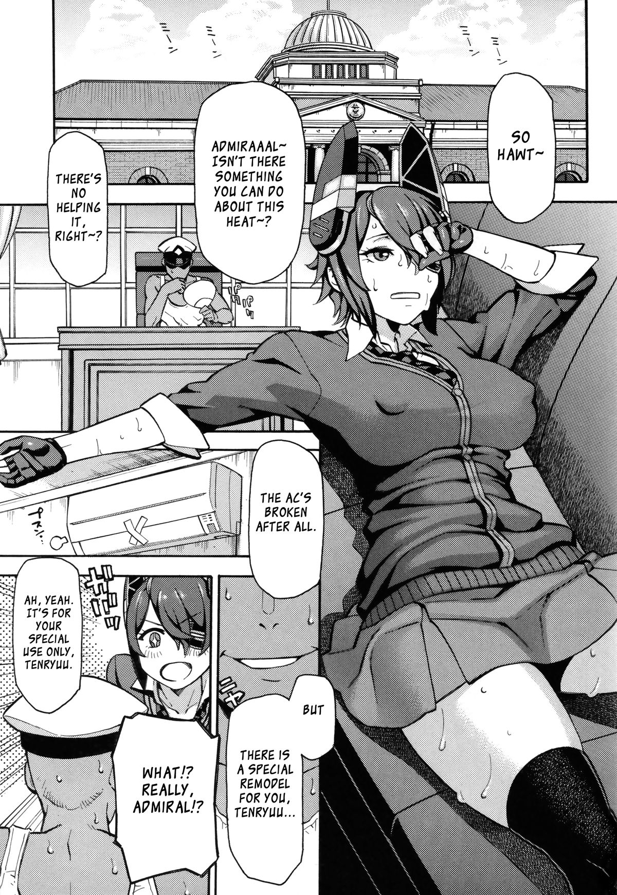 (C88) [SOLID AIR (Zonda)] Asedaku Tenryuu (Kantai Collection -KanColle-) [English] [XCX Scans] page 2 full