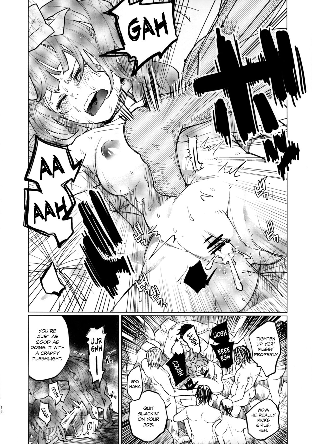 (COMITIA111) [Chemical Janky (Shiruka Bakaudon)] Menhera Hosukyou Bokobokorin! | Beating Up a Mental Host Club Frequenter Chick! [English] page 18 full