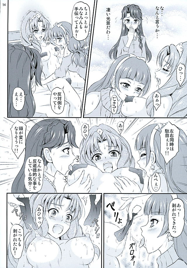 (C89) [Himitsu Doyoubi (Matsutaka Zon)] Pretty na Store Gentei Yakinori (Go! Princess PreCure) page 15 full