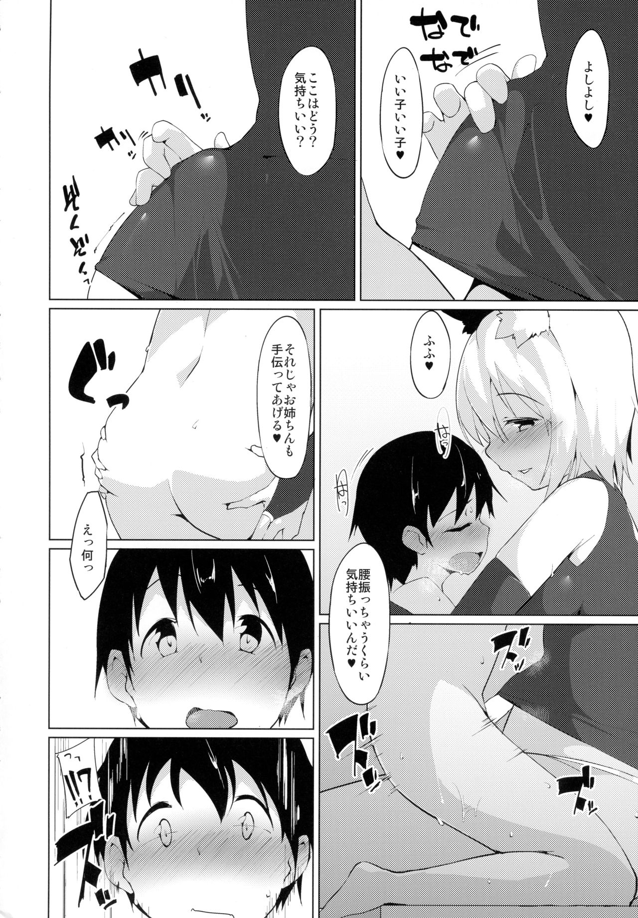 (C93) [Asshuku Koubou (Terazip)] Ecchi na Wanko to Amayadori (Touhou Project) page 9 full