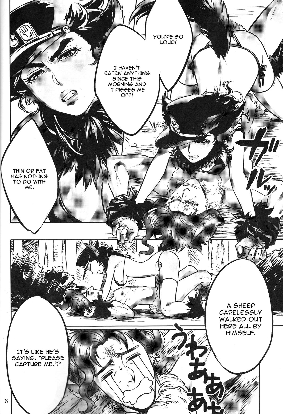 (Golden Stars 2) [g-rough (Kotatsu)] Tabechau zo!! (JoJo's Bizarre Adventure) [English] [CGrascal] page 6 full