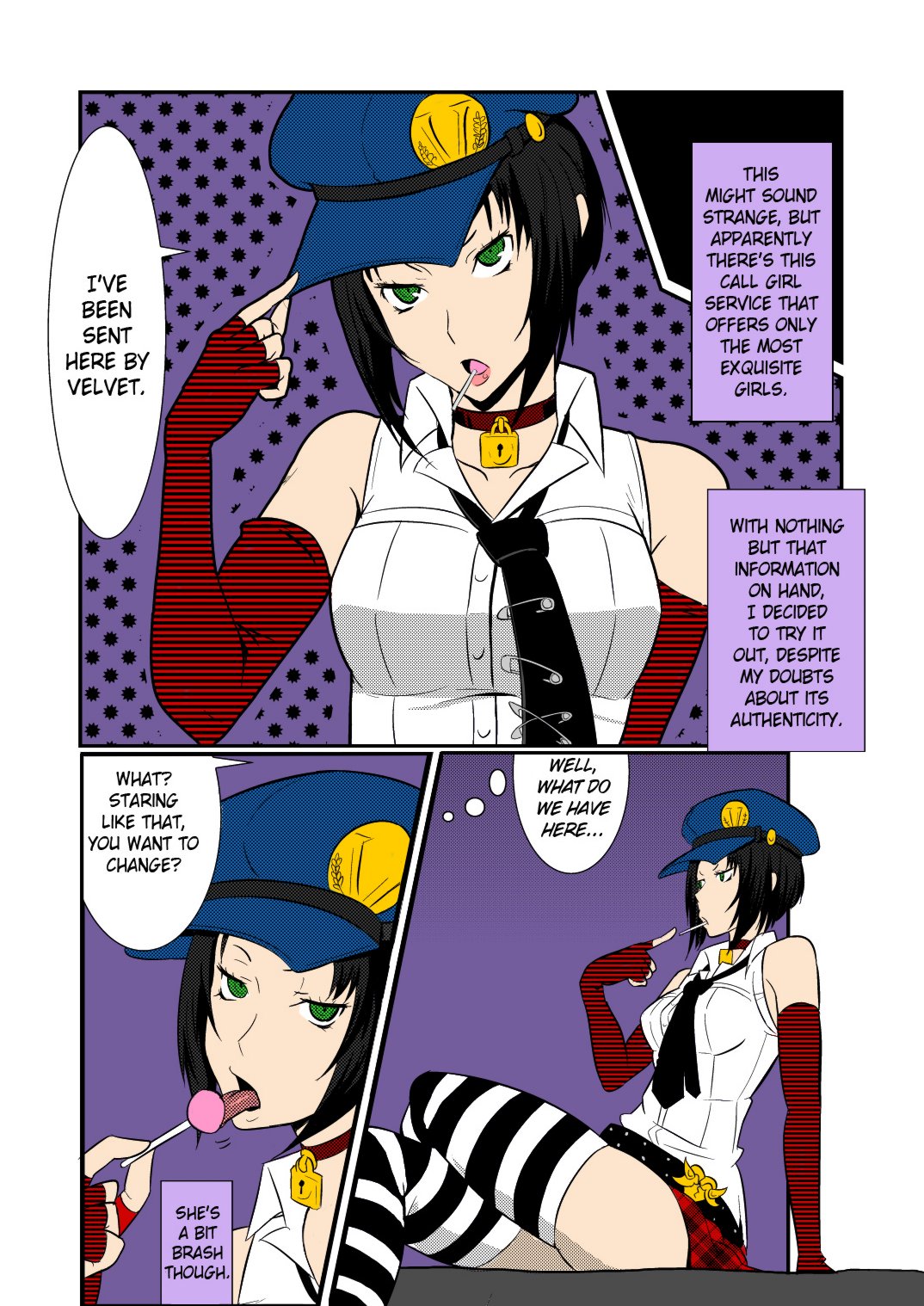 [Poppenheim (Kamisyakujii Yubeshi)] DeliVel | The Velvet Prostitutes (Persona 4) [English] =LWB= [Colorized] [Digital] [Incomplete] page 2 full