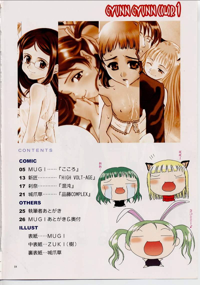 (C62) [Shiitake (Mugi)] GYUNN GYUNN COLOR: 1 (Shirotsume Souwa -Episode of the Clovers-) page 3 full