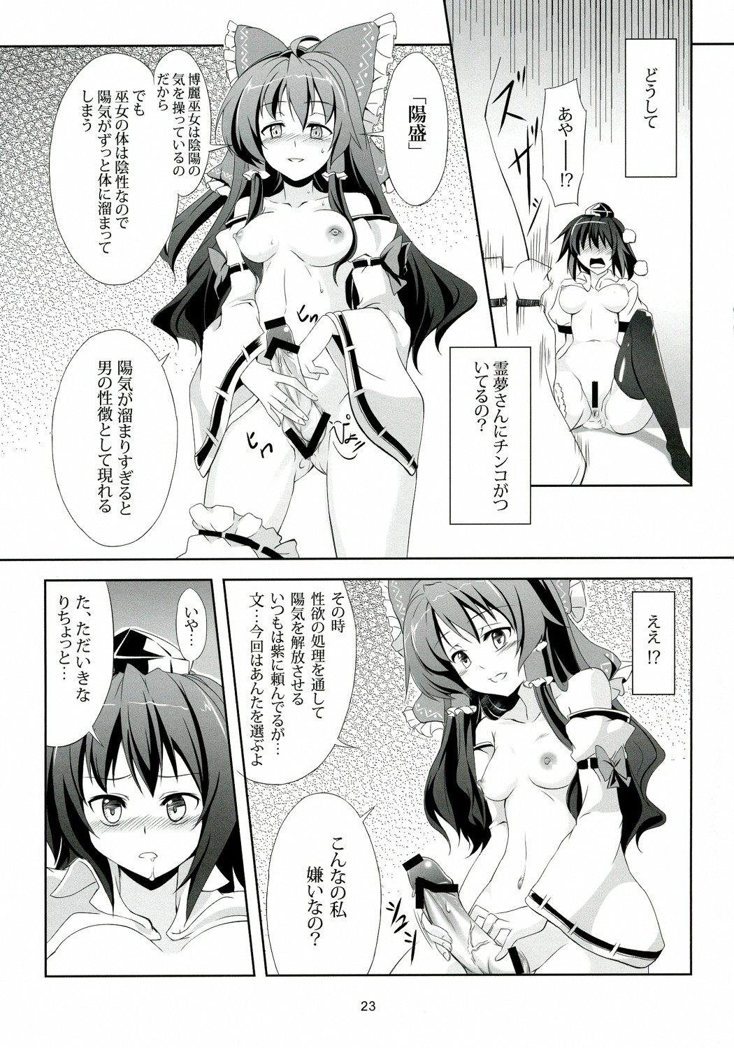 (Reitaisai 9) [WindArTeam (WindArt)] Touhou Koiiro Monogatari - AyaMu - (Touhou Project) page 24 full