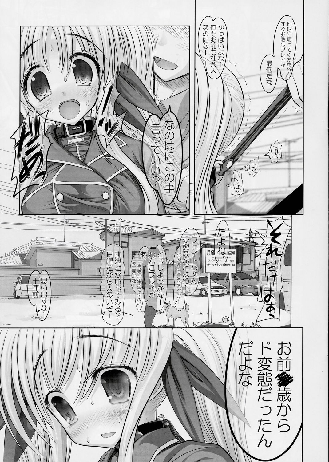 (C73) [STUDIO Huan (Raidon)] New Fate-chan. Shin Mahiru no Rojyou Choukyou (Mahou Shoujo Lyrical Nanoha) page 4 full