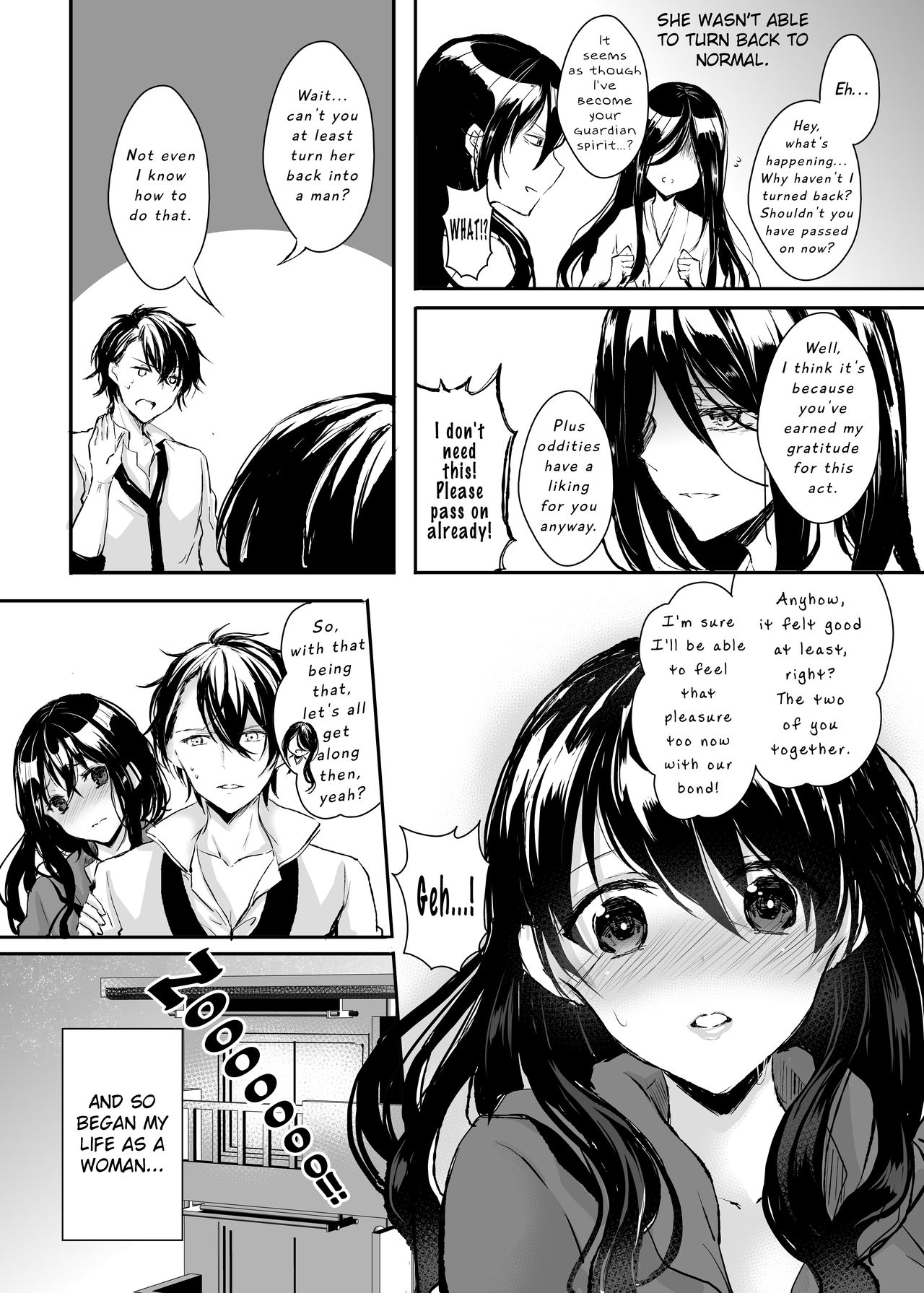 [Chirimozuku Cha (Aji Pontarou)] Otsukaresama desu Nyotaika-chan! | The Possessed Genderbender-chan! [English] [Digital] page 39 full