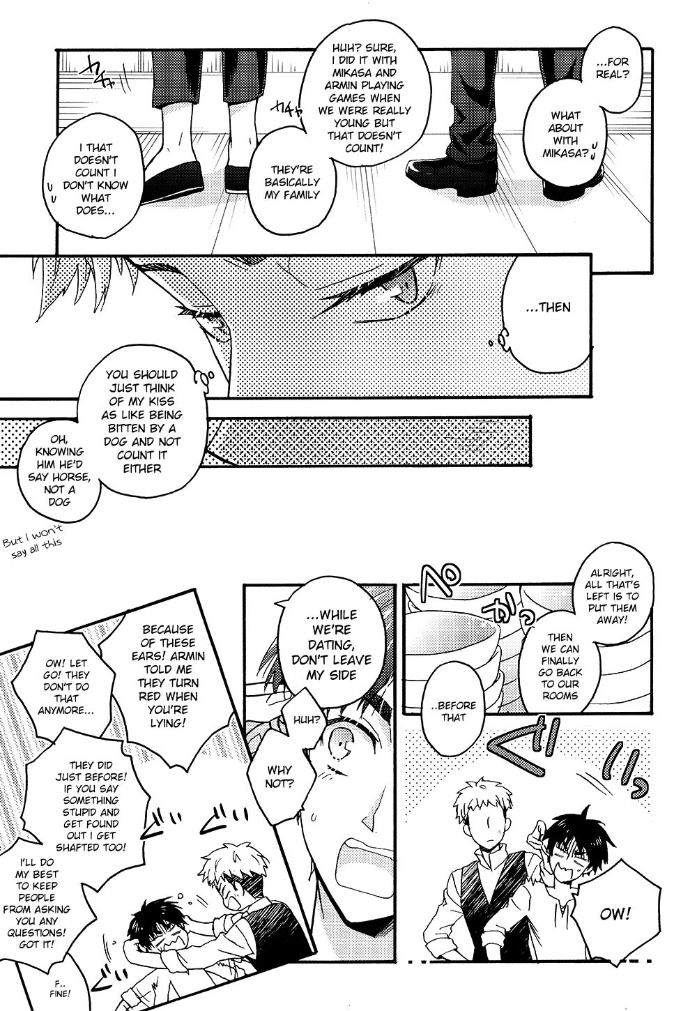 (SPARK8) [dg (Doguu)] Ore-tachi Tsukiattemasun. Chuuhen (Shingeki no Kyojin) [English] [Moy Moe Scanlations] page 27 full