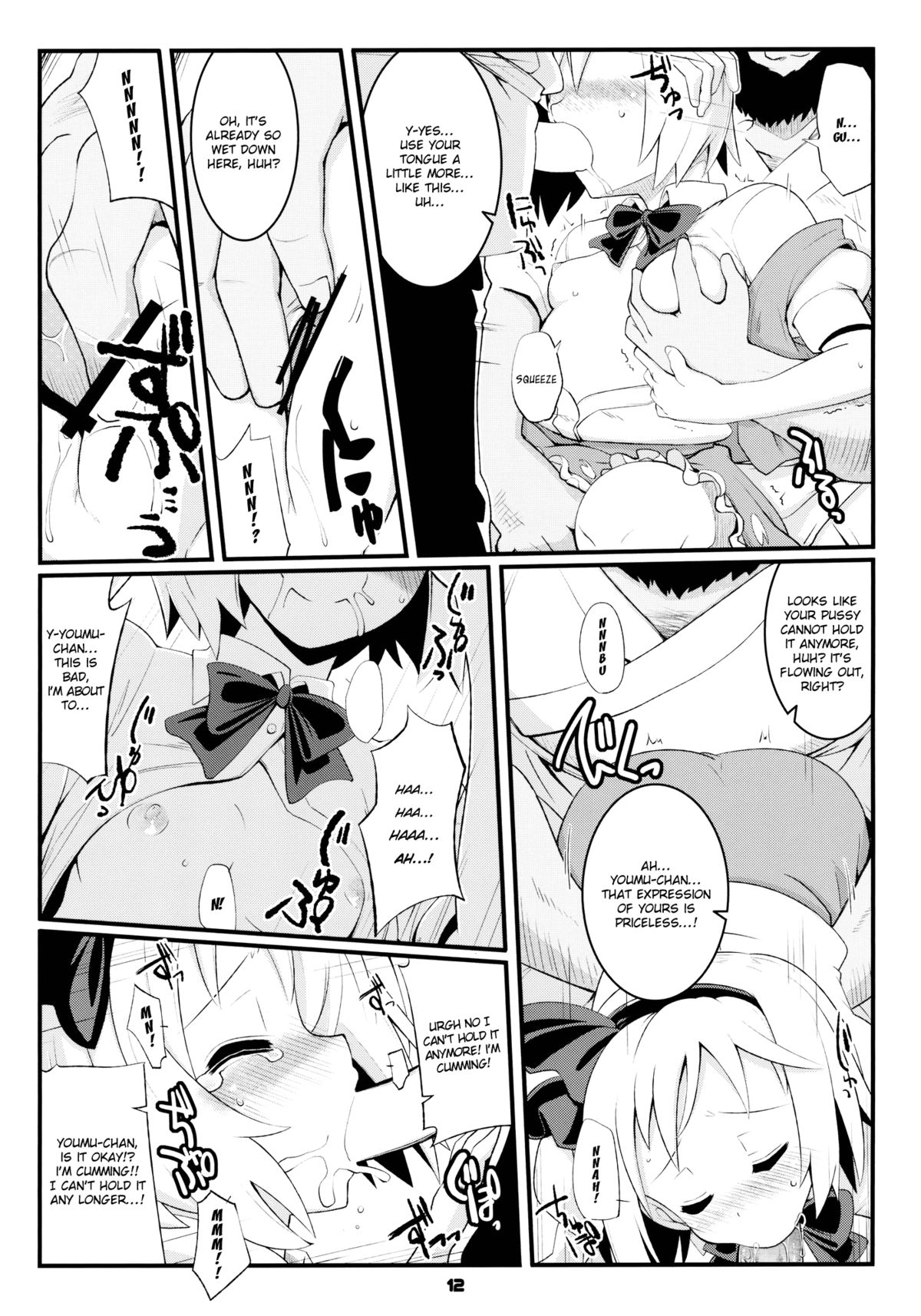 (Reitaisai 8) [Fujiiro Sabou (Fujii Jun)] Myon na Taika (Touhou Project) [English] page 12 full