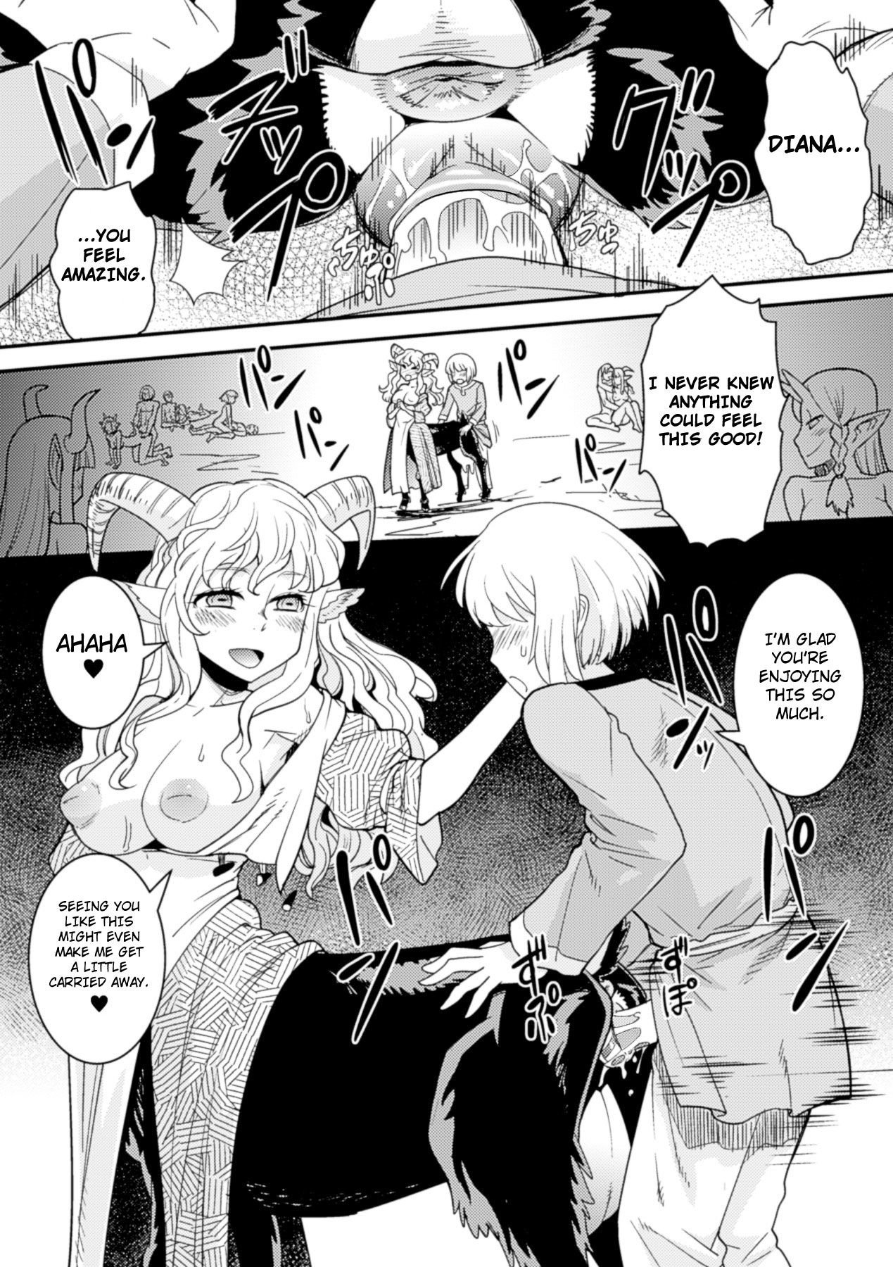 [Kuroshiki] Tokimeki Sabbath | Throbbing Sabbath (Bessatsu Comic Unreal Monster Musume Paradise Digital Hen Vol. 6) [English] [thetsuuyaku] [Decensored] [Digital] page 10 full