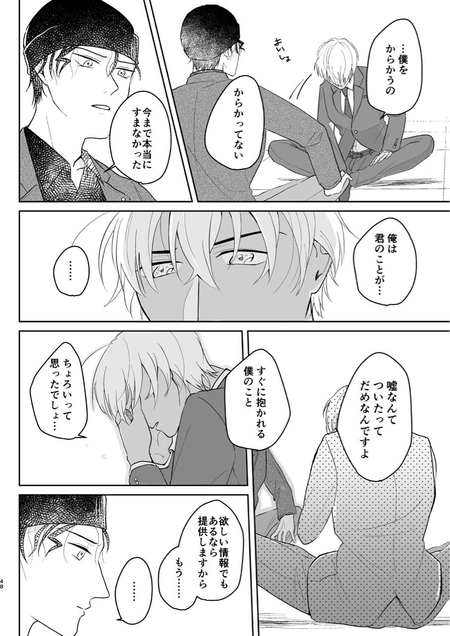 (Chou Himitsu no Ura Kagyou 2019) [Tori Sankaku (Piyodo)] Kore wa Shigoto Janai (Meitantei Conan) page 47 full