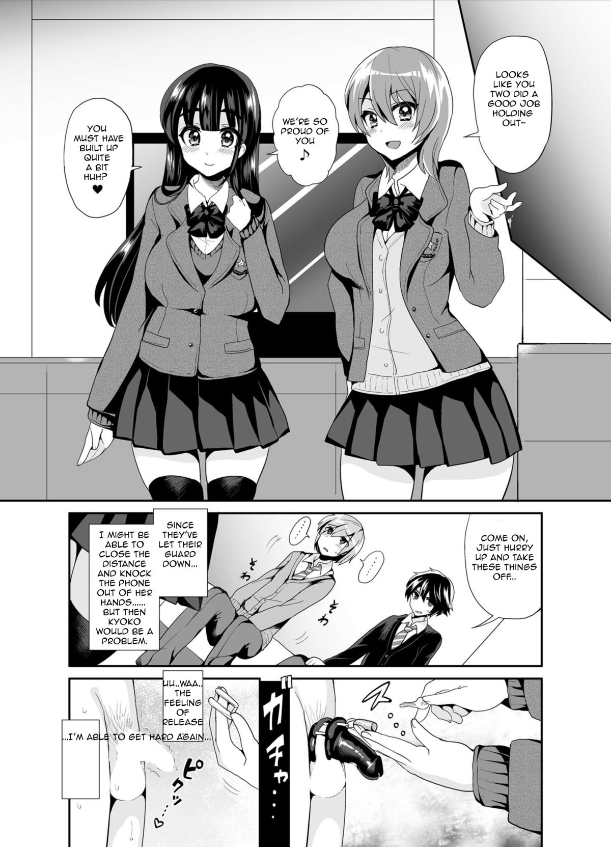 [Oshiruko Kan (Piririnegi)] Futanari! Oshioki Time 2 ~Shasei Kanri Kyousei Josou Hen~ | Futanari! Punishment Time 2 [English] [Forbiddenfetish77] [Digital] page 10 full