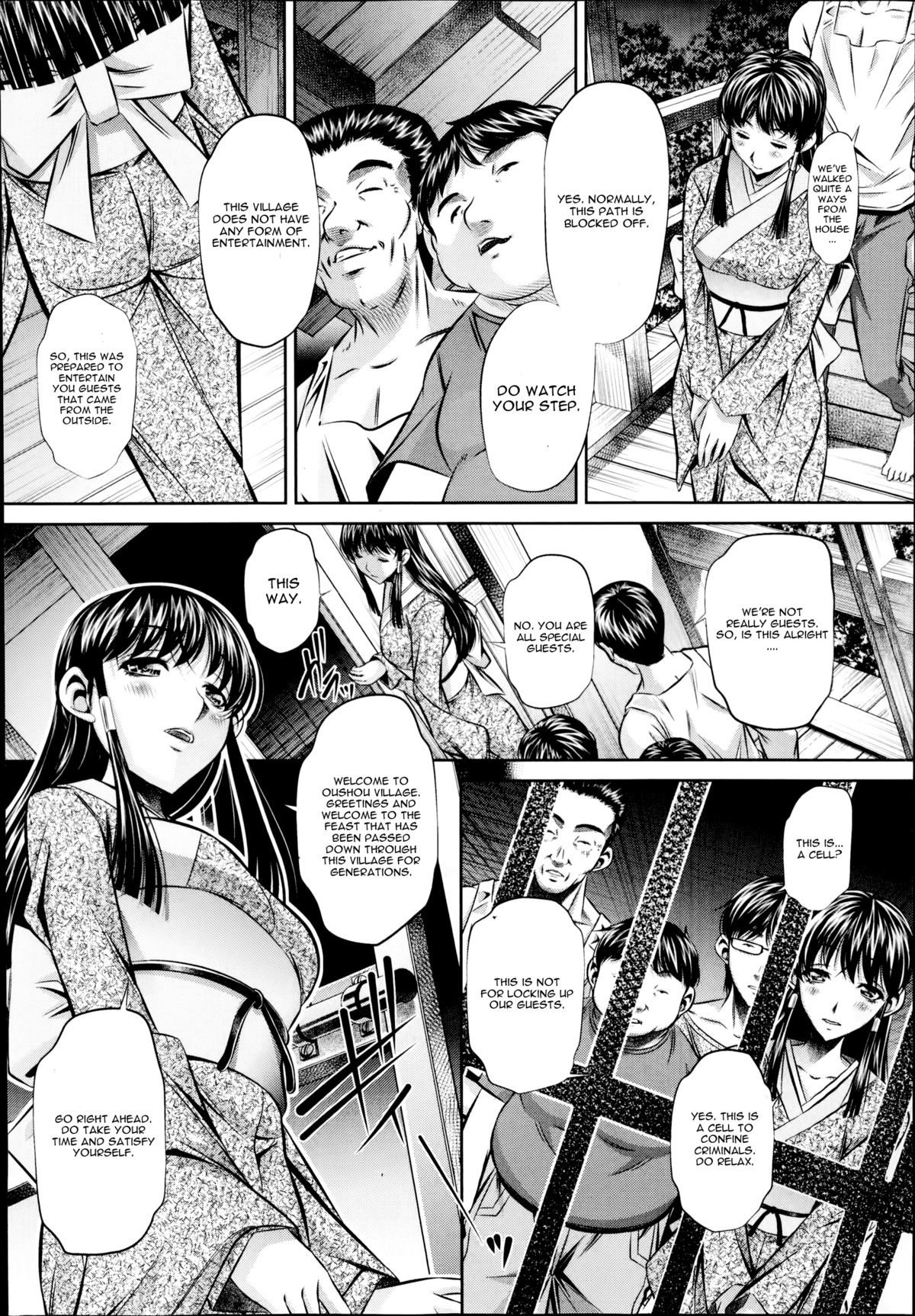 [NABURU] Yokubou no Shuuraku Ch. 1 (COMIC Shingeki 2014-10) [English] [CGrascal] page 8 full