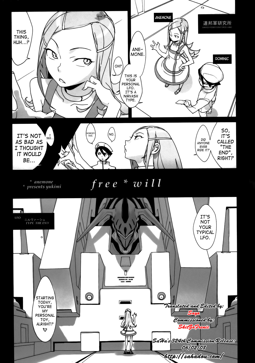 (C68) [Enuma Elish (Yukimi)] Free Will (Eureka 7) [English] {SaHa} page 2 full