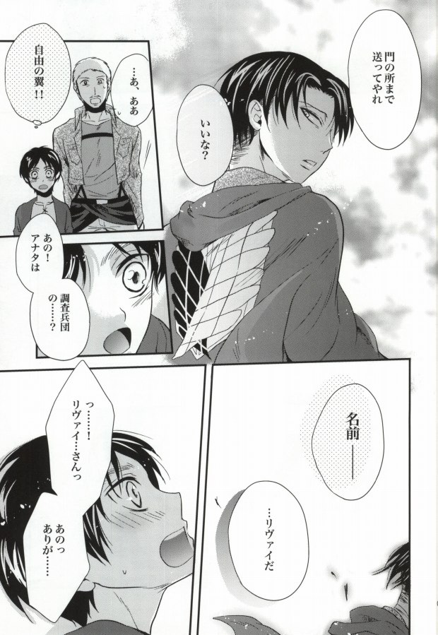 (CCOsaka100) [Makkurona (Makkuro)] Honeymoon escape (Shingeki no Kyojin) page 5 full