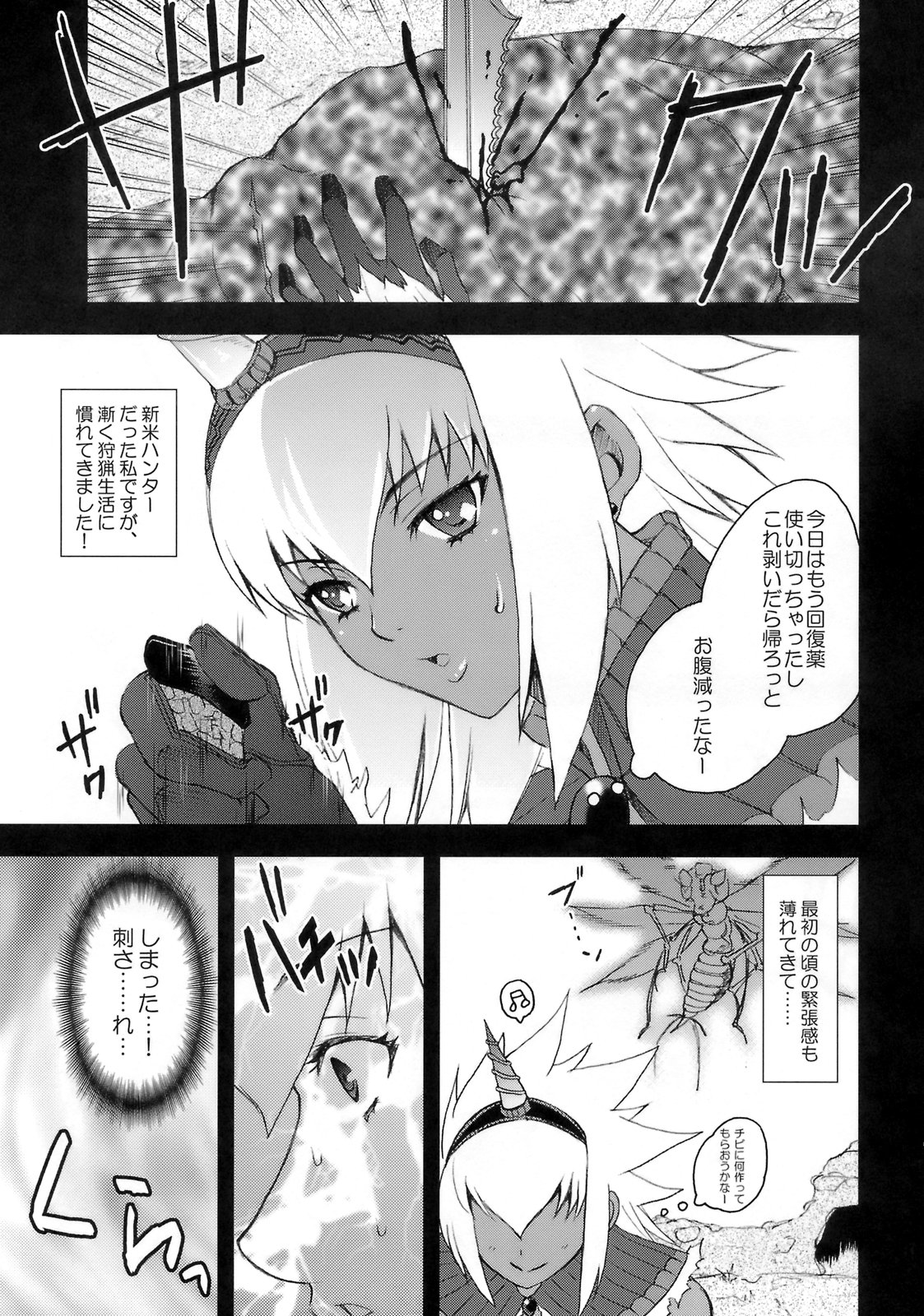 (C74) [Harem (Mizuki Honey)] Hunter-chan Dai Pinch!! (Monster Hunter) page 2 full