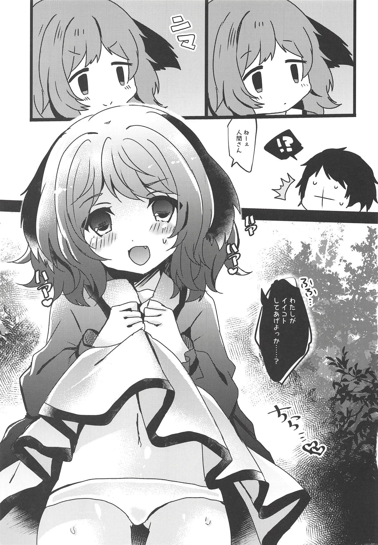 (Shuuki Reitaisai 5) [Mohumohu Chaya (Uguisu Mochi)] Yamabiko ga Koishita Ningen-san (Touhou Project) page 4 full