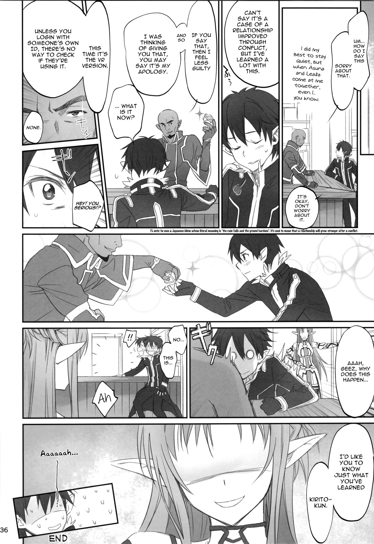 (C92) [Bloody Okojo (Caviar, Mojyako)] Voyeuristic Disorder (Sword Art Online) [English] [EHCOVE] page 35 full