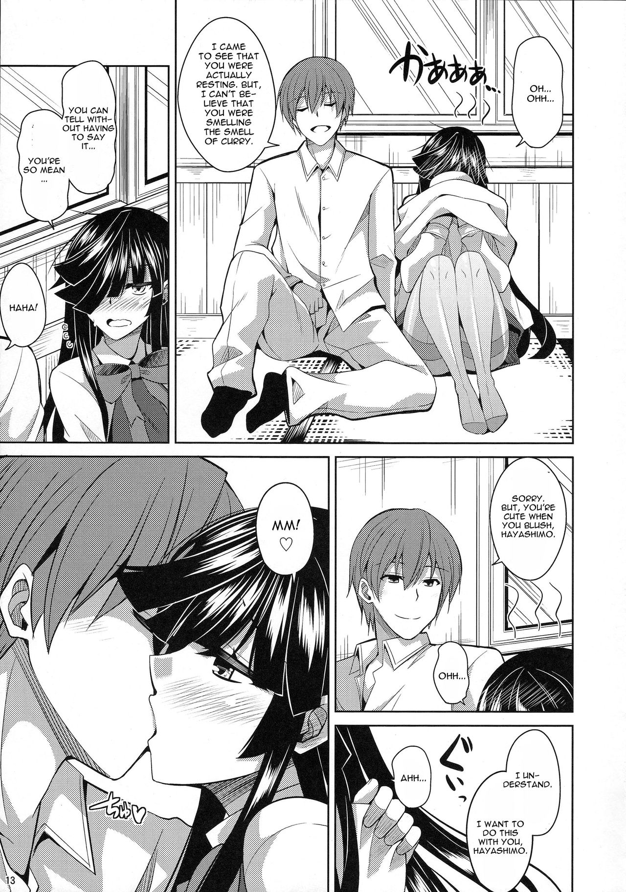 (C88) [Dokomademo Aoi Sora ni Ukabu Niku. (Nikusoukyuu.)] Mite Imasu.... (Kantai Collection -KanColle-) [English] page 13 full