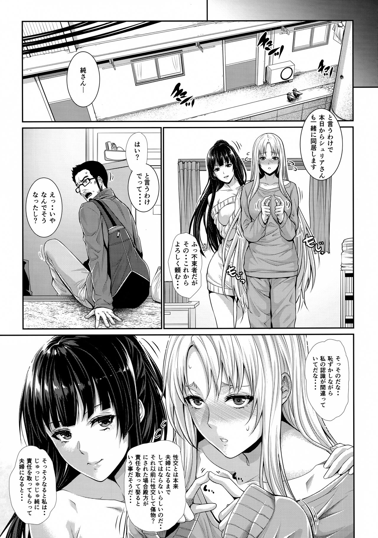 (C91) [Z.A.P. (Zucchini)] Yonjyouhan x Monogatari Nijoume page 30 full